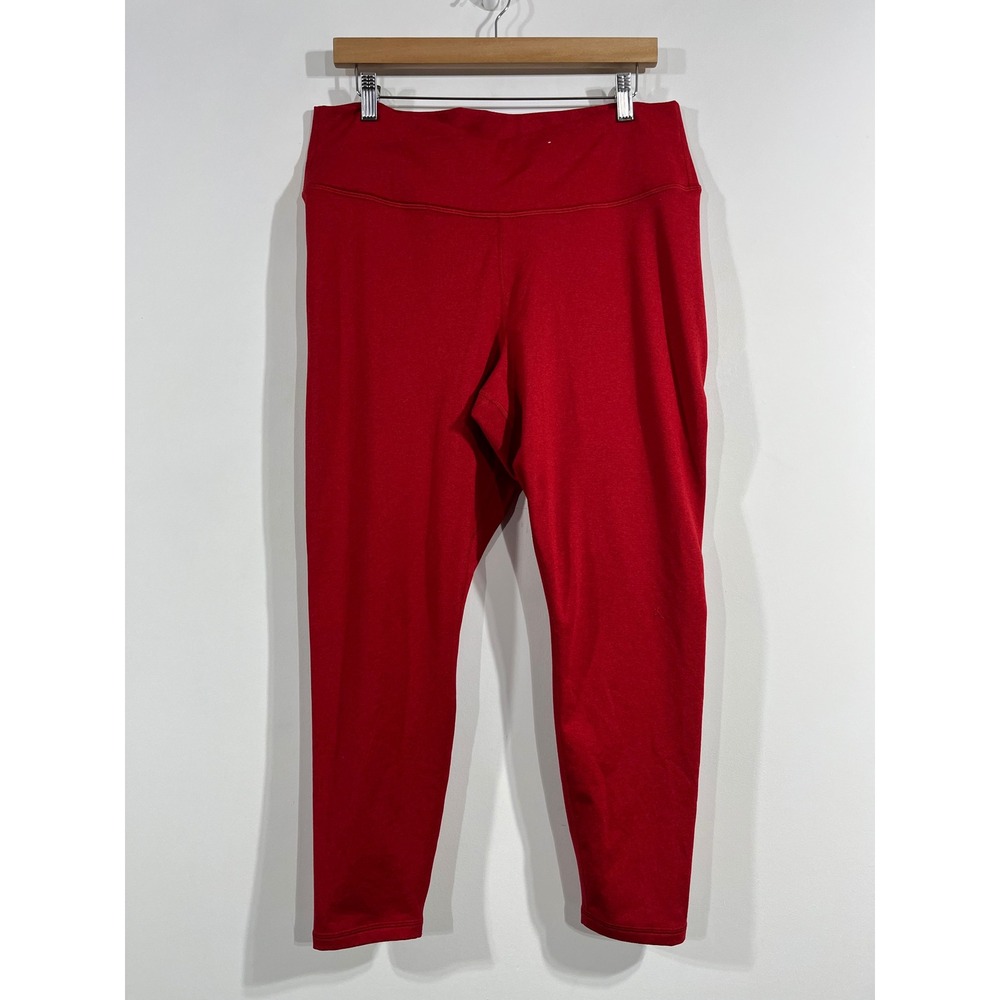 Old Navy Sporty CloudComfy Crossover Leggings‎ Red Womens XL Tennis Yoga Active